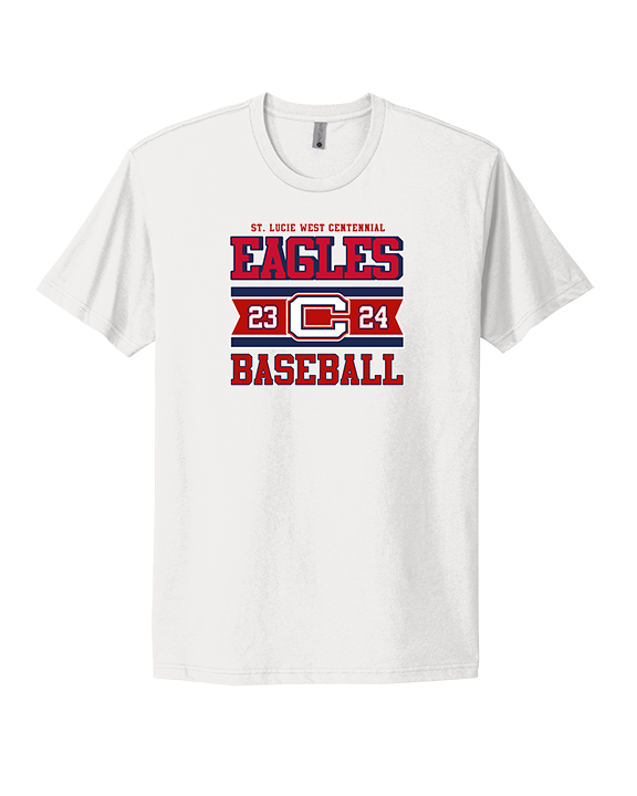 St. Lucie West Centennial HS Baseball Stamp - Mens Select Cotton T-Shirt