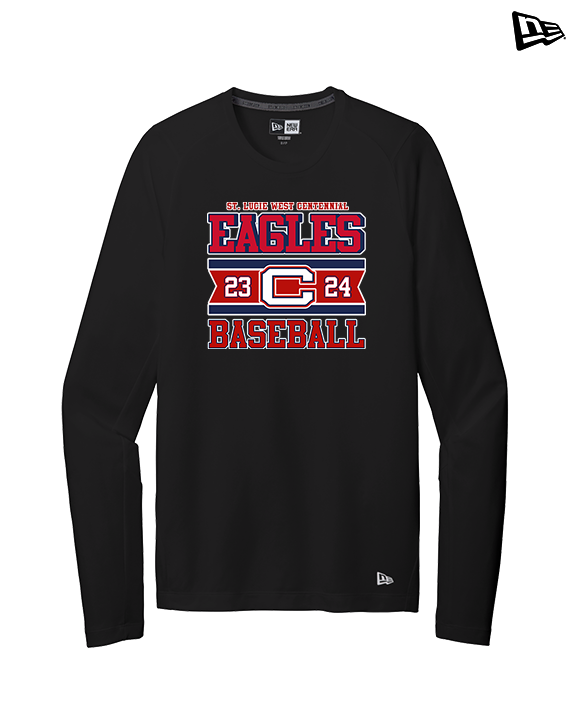 St. Lucie West Centennial HS Baseball Stamp - New Era Performance Long Sleeve