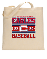 St. Lucie West Centennial HS Baseball Stamp - Tote