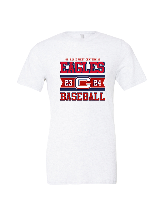 St. Lucie West Centennial HS Baseball Stamp - Tri-Blend Shirt