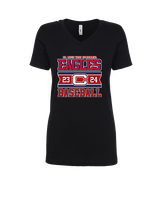 St. Lucie West Centennial HS Baseball Stamp - Womens Vneck