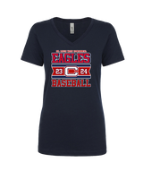 St. Lucie West Centennial HS Baseball Stamp - Womens Vneck