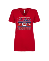 St. Lucie West Centennial HS Baseball Stamp - Womens Vneck