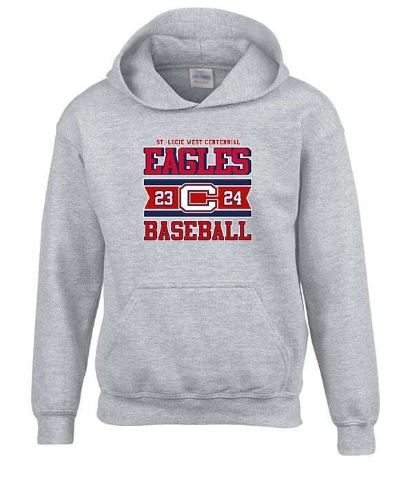 St. Lucie West Centennial HS Baseball Stamp - Youth Hoodie