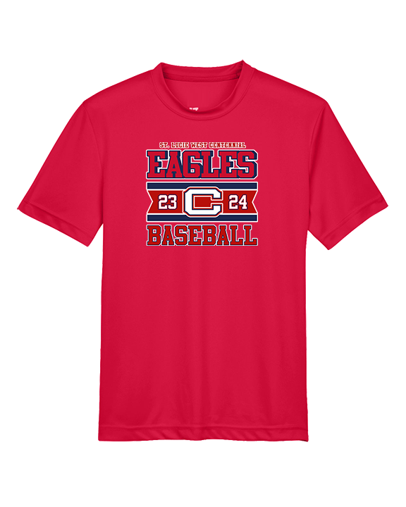 St. Lucie West Centennial HS Baseball Stamp - Youth Performance Shirt