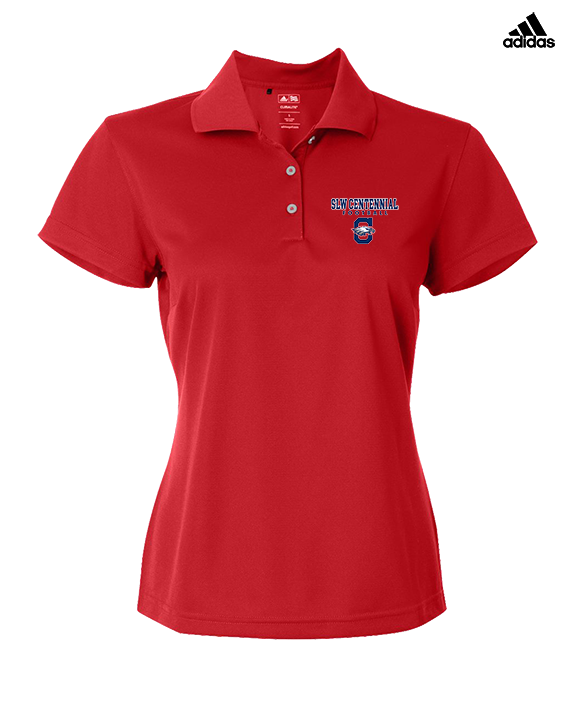 St. Lucie West Centennial HS Football Block - Adidas Womens Polo