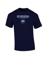 St. Lucie West Centennial HS Football Block - Cotton T-Shirt