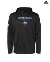 St. Lucie West Centennial HS Football Block - Mens Adidas Hoodie
