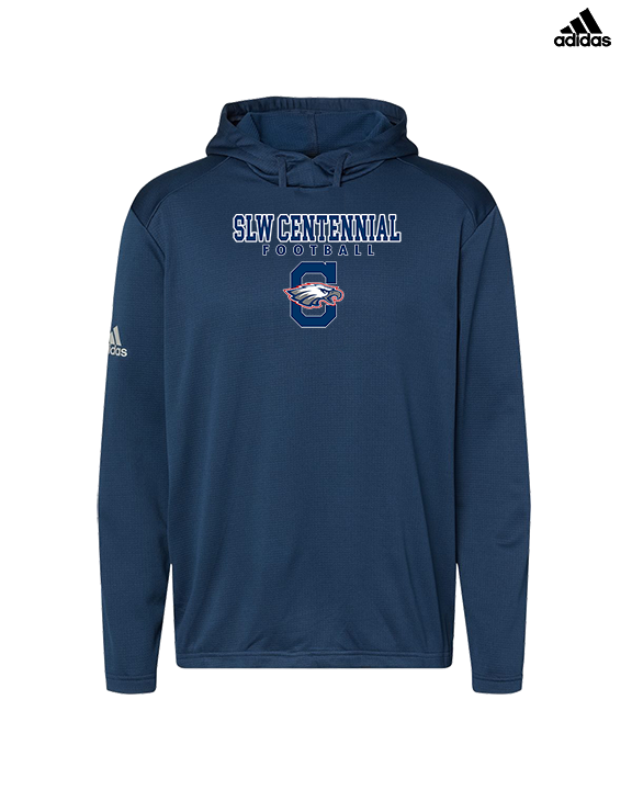 St. Lucie West Centennial HS Football Block - Mens Adidas Hoodie