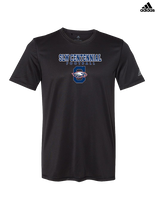 St. Lucie West Centennial HS Football Block - Mens Adidas Performance Shirt