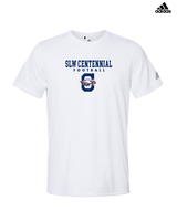 St. Lucie West Centennial HS Football Block - Mens Adidas Performance Shirt