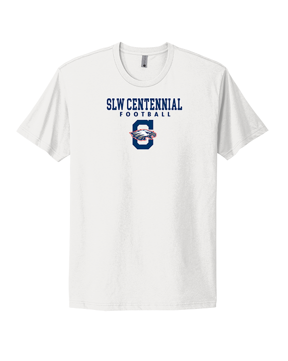 St. Lucie West Centennial HS Football Block - Mens Select Cotton T-Shirt