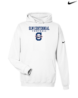 St. Lucie West Centennial HS Football Block - Nike Club Fleece Hoodie