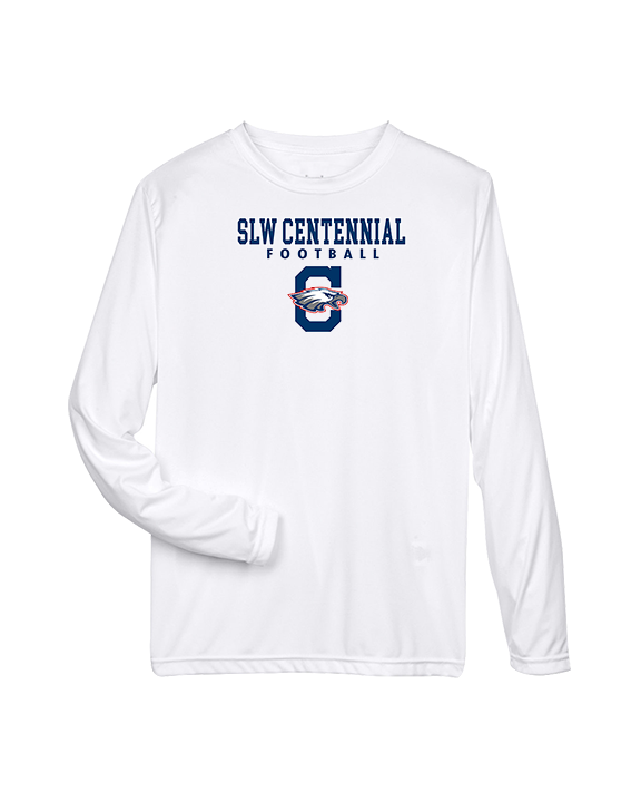 St. Lucie West Centennial HS Football Block - Performance Longsleeve