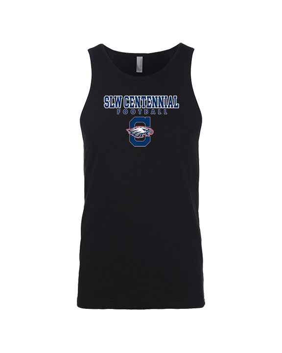 St. Lucie West Centennial HS Football Block - Tank Top