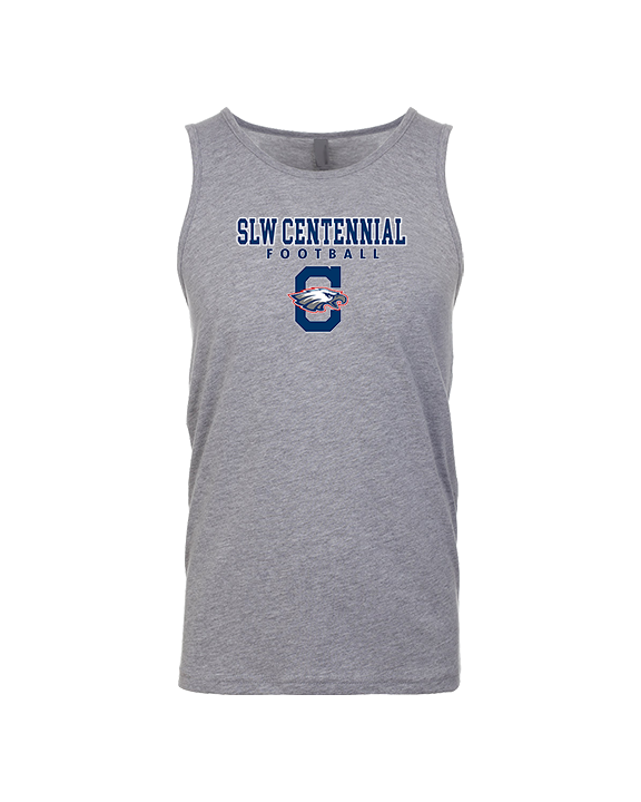 St. Lucie West Centennial HS Football Block - Tank Top