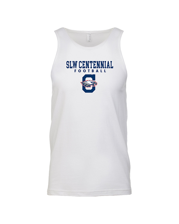 St. Lucie West Centennial HS Football Block - Tank Top