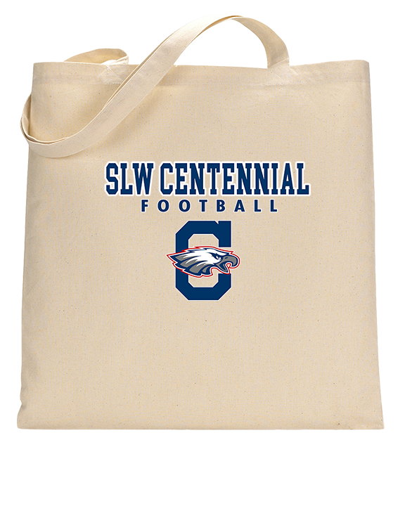 St. Lucie West Centennial HS Football Block - Tote