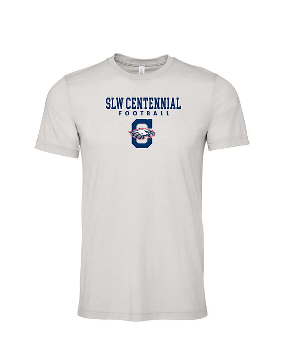 St. Lucie West Centennial HS Football Block - Tri-Blend Shirt