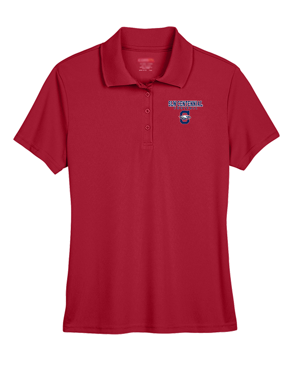 St. Lucie West Centennial HS Football Block - Womens Polo