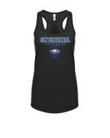 St. Lucie West Centennial HS Football Block - Womens Tank Top