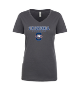 St. Lucie West Centennial HS Football Block - Womens V-Neck