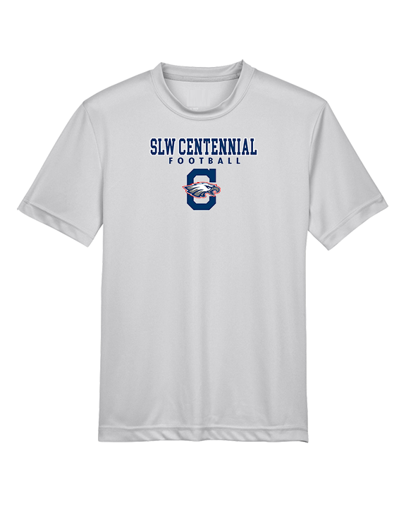 St. Lucie West Centennial HS Football Block - Youth Performance Shirt