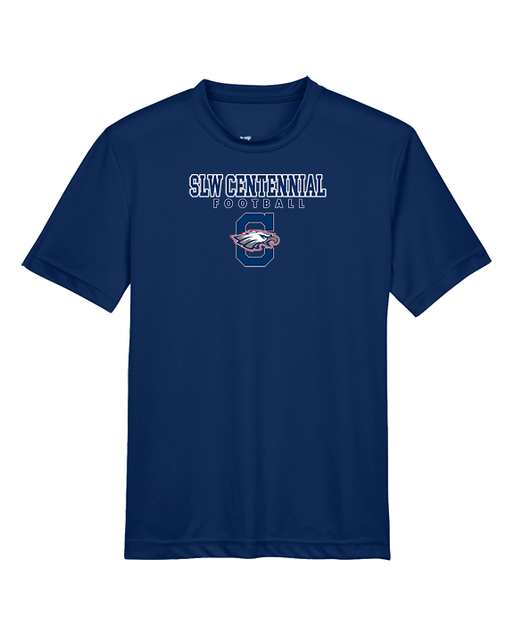 St. Lucie West Centennial HS Football Block - Youth Performance Shirt