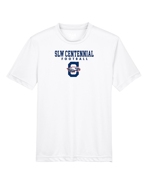 St. Lucie West Centennial HS Football Block - Youth Performance Shirt