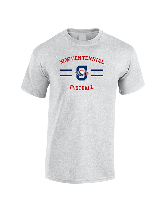 St. Lucie West Centennial HS Football Curve - Cotton T-Shirt