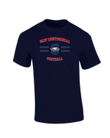 St. Lucie West Centennial HS Football Curve - Cotton T-Shirt