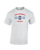 St. Lucie West Centennial HS Football Curve - Cotton T-Shirt