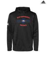 St. Lucie West Centennial HS Football Curve - Mens Adidas Hoodie