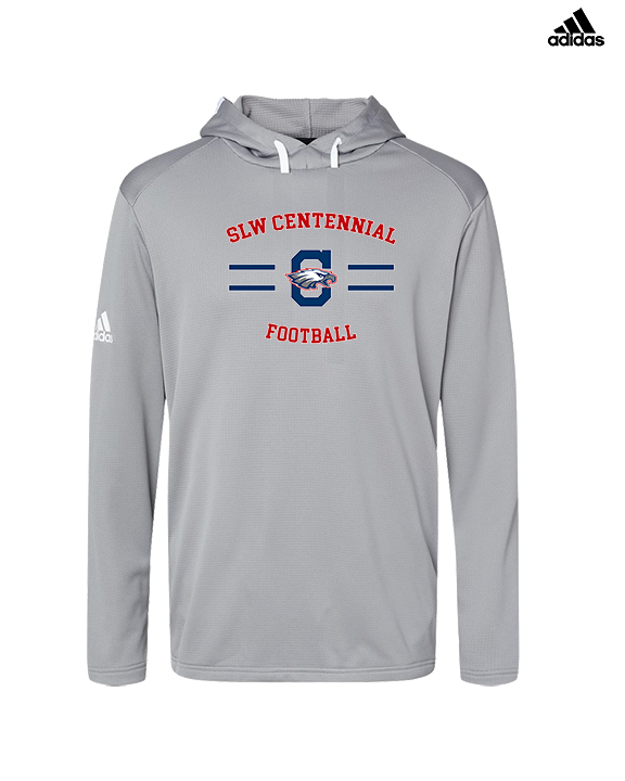 St. Lucie West Centennial HS Football Curve - Mens Adidas Hoodie