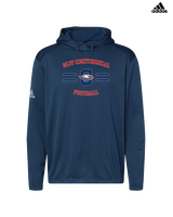 St. Lucie West Centennial HS Football Curve - Mens Adidas Hoodie