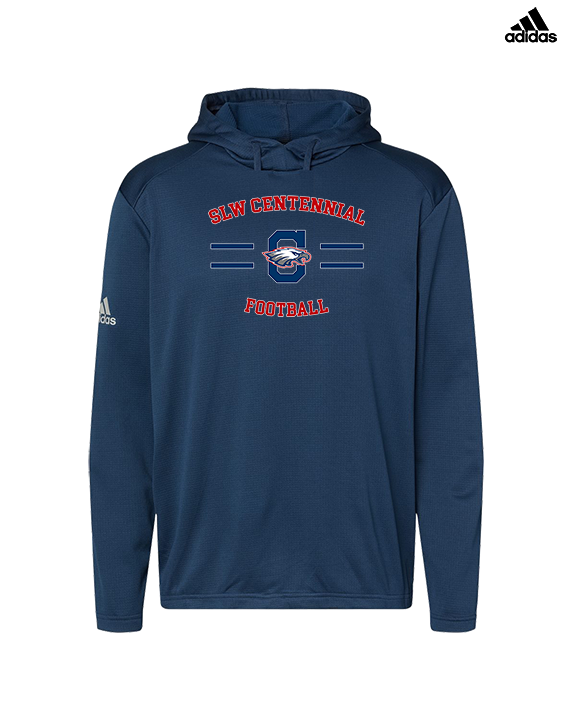 St. Lucie West Centennial HS Football Curve - Mens Adidas Hoodie