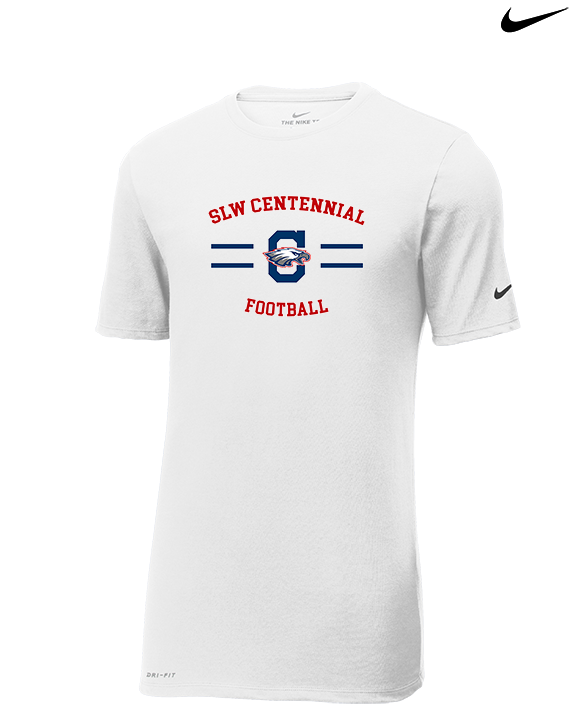 St. Lucie West Centennial HS Football Curve - Mens Nike Cotton Poly Tee
