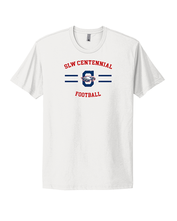 St. Lucie West Centennial HS Football Curve - Mens Select Cotton T-Shirt