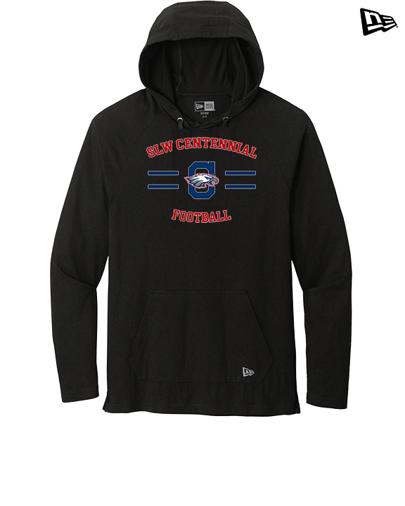 St. Lucie West Centennial HS Football Curve - New Era Tri-Blend Hoodie