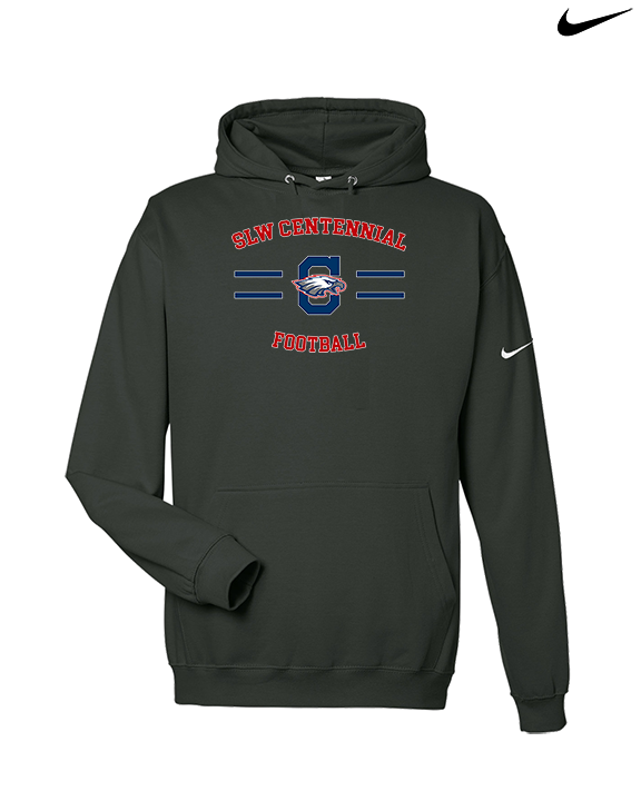 St. Lucie West Centennial HS Football Curve - Nike Club Fleece Hoodie