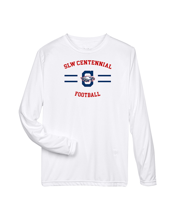 St. Lucie West Centennial HS Football Curve - Performance Longsleeve