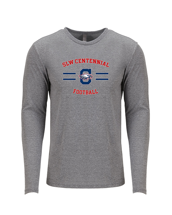 St. Lucie West Centennial HS Football Curve - Tri-Blend Long Sleeve