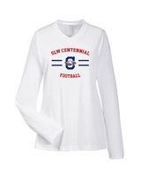 St. Lucie West Centennial HS Football Curve - Womens Performance Longsleeve