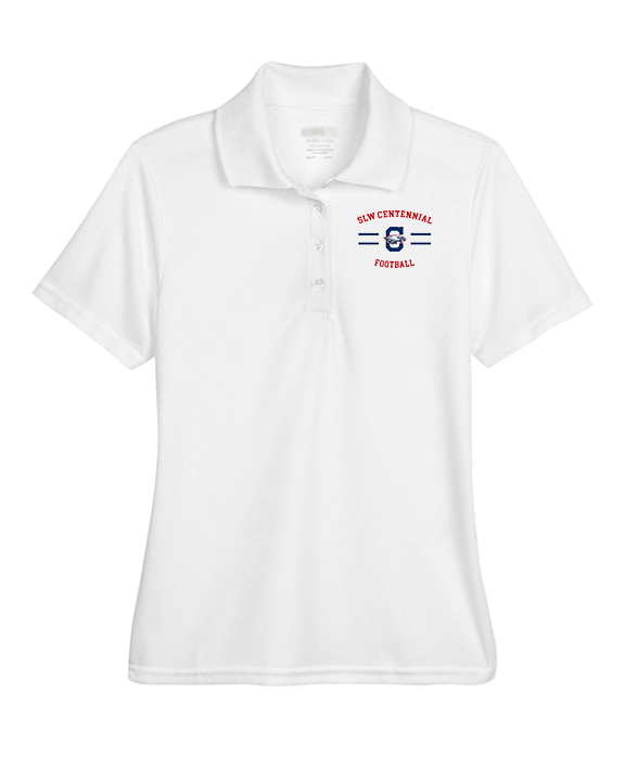 St. Lucie West Centennial HS Football Curve - Womens Polo
