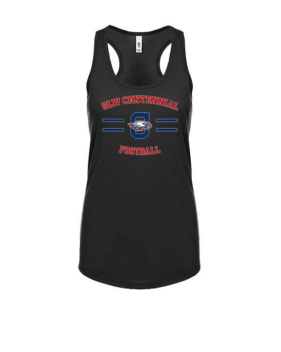 St. Lucie West Centennial HS Football Curve - Womens Tank Top