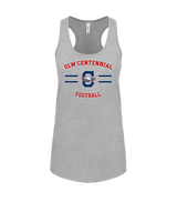 St. Lucie West Centennial HS Football Curve - Womens Tank Top