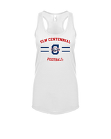 St. Lucie West Centennial HS Football Curve - Womens Tank Top