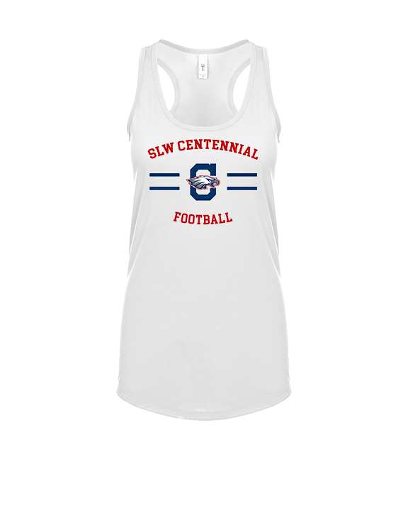 St. Lucie West Centennial HS Football Curve - Womens Tank Top
