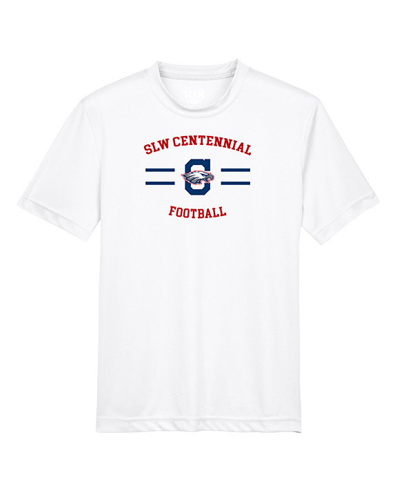 St. Lucie West Centennial HS Football Curve - Youth Performance Shirt