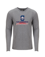 St. Lucie West Centennial HS Football Grandparent - Tri-Blend Long Sleeve